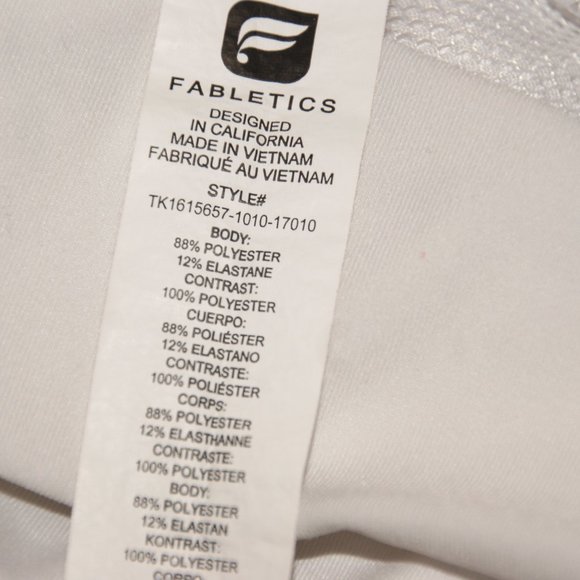 FABLETICS White Mosa Tank Top sz XXS Athletic Yoga - Picture 12 of 15